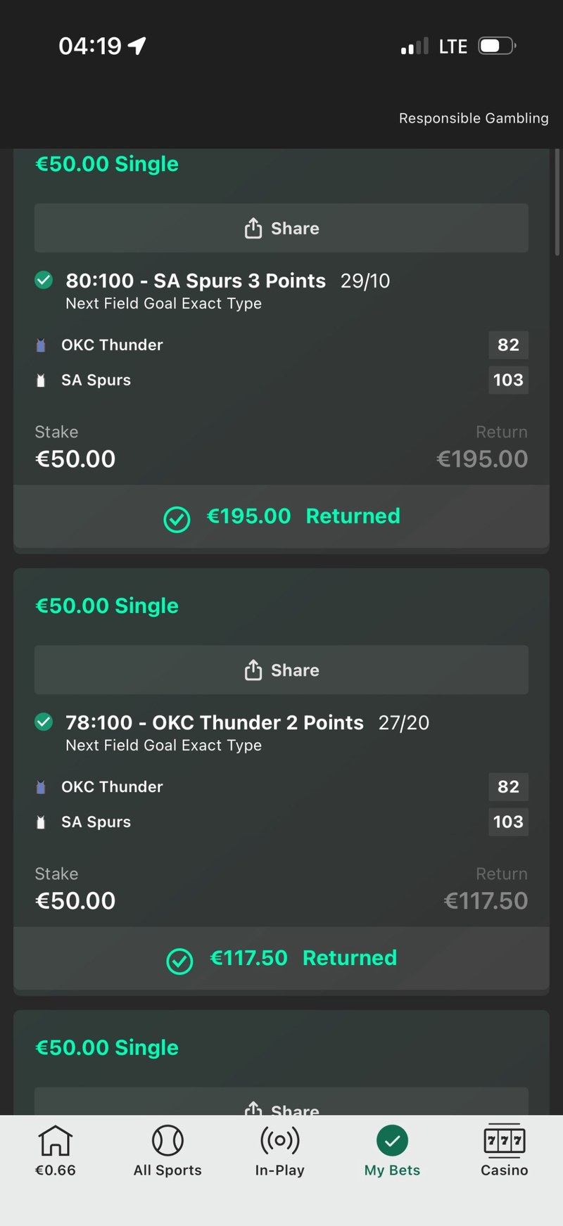 Member payout
