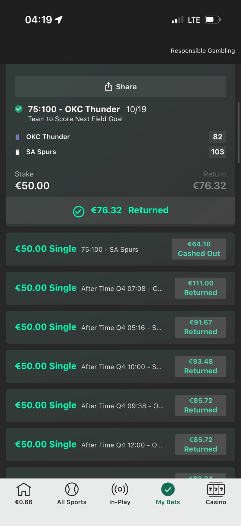Member payout
