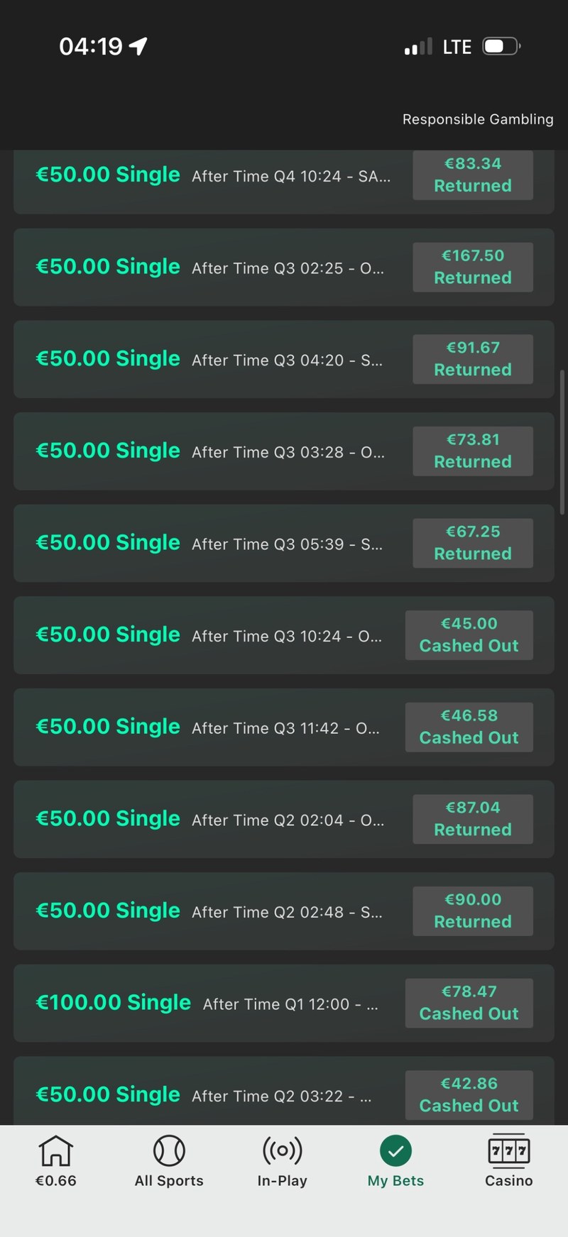 Member payout