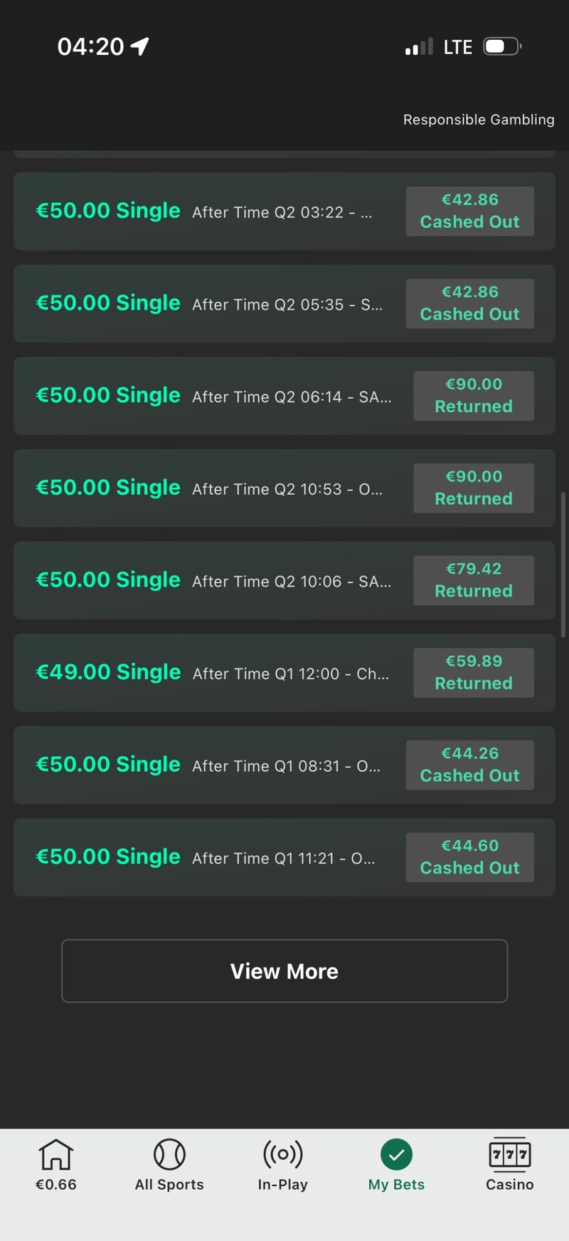 Member payout