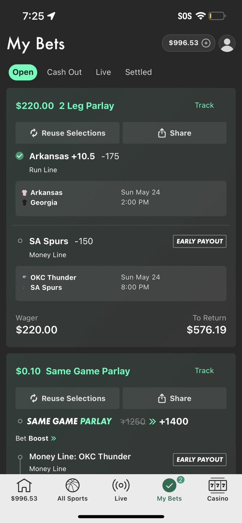 Member payout