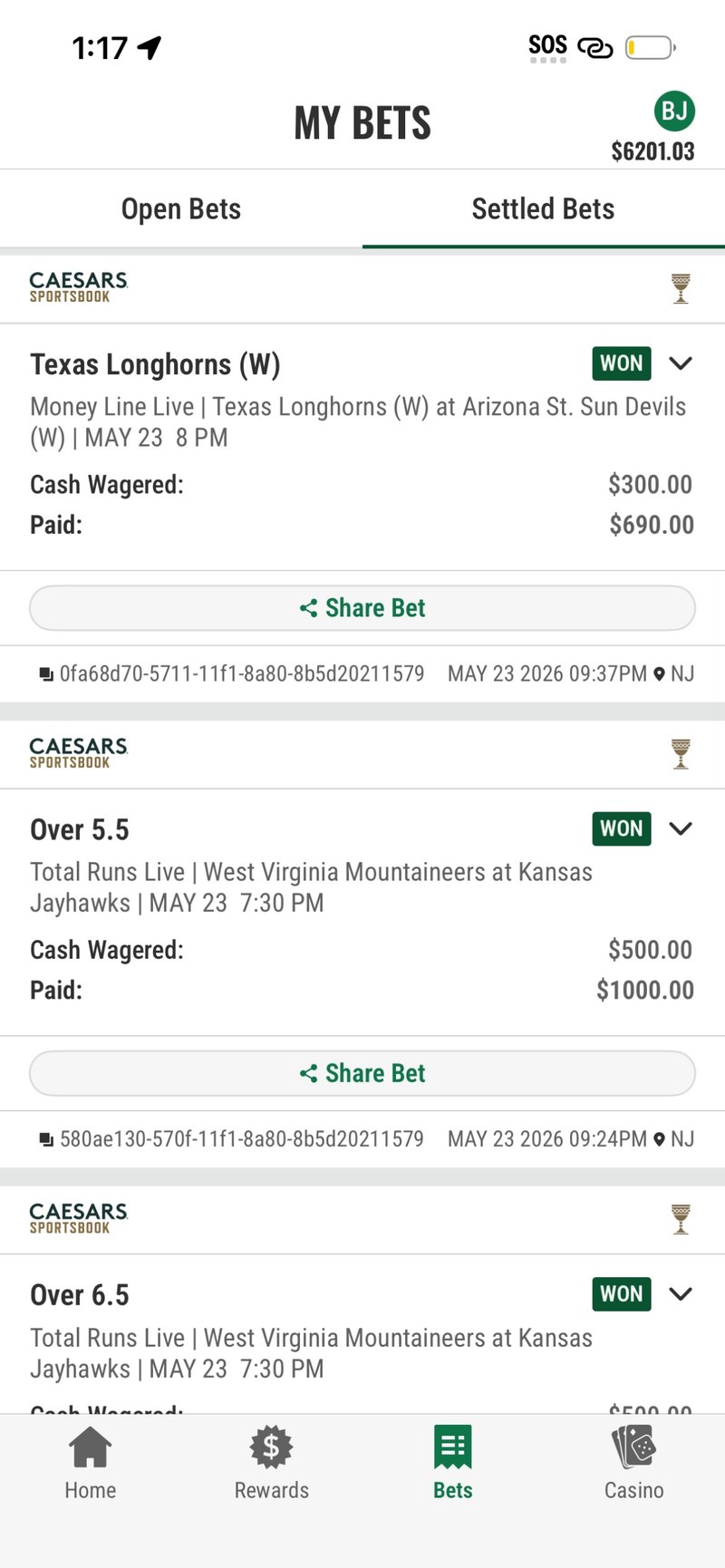 Member payout