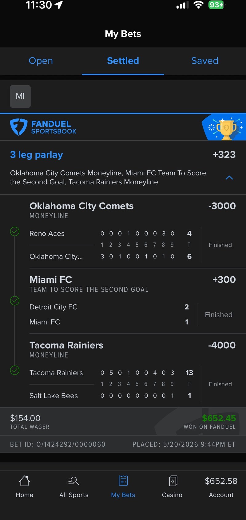 Member payout