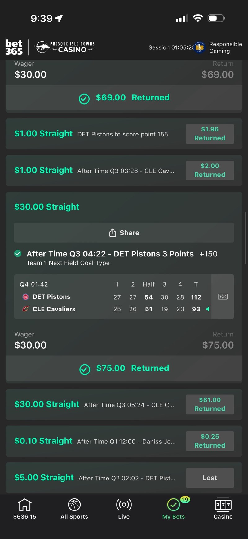 Member payout