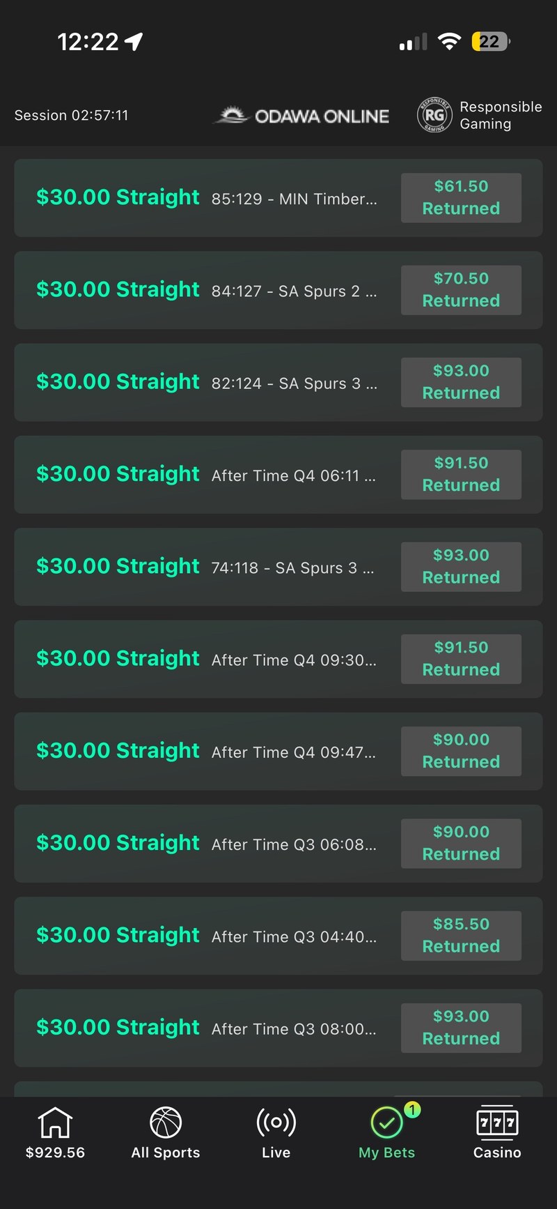 Member payout