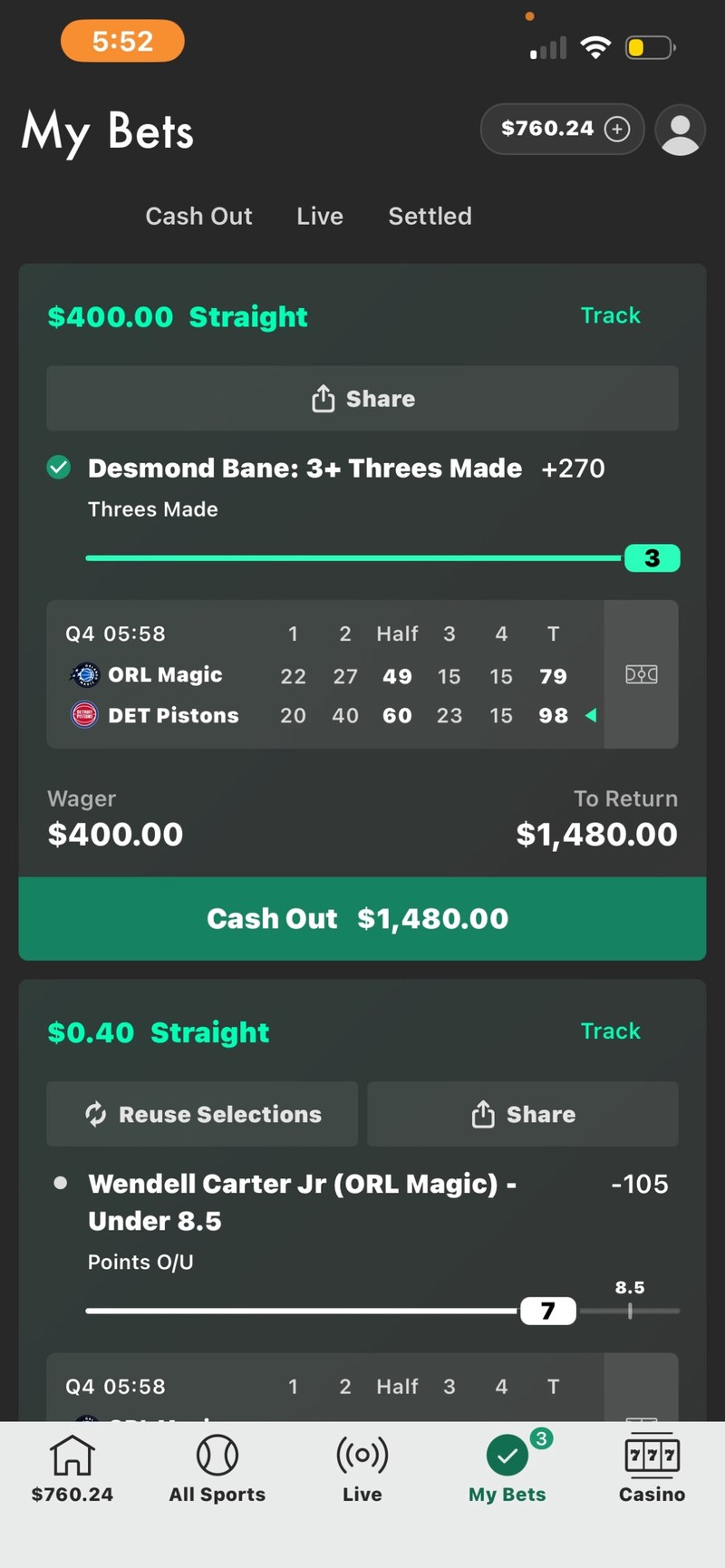 Member payout