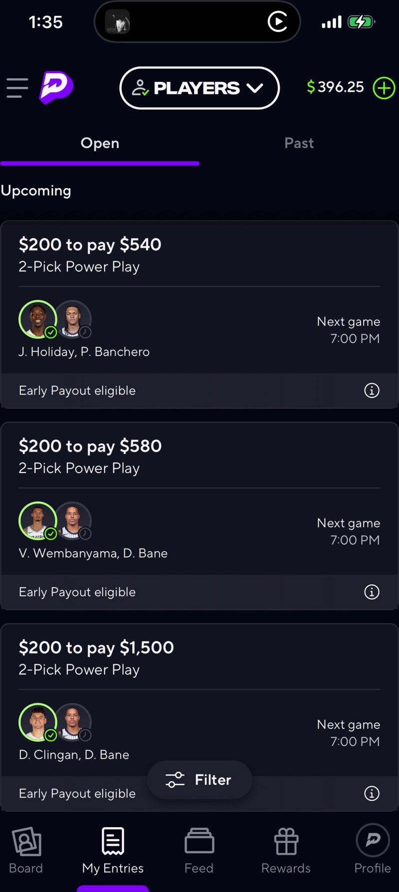 Member payout